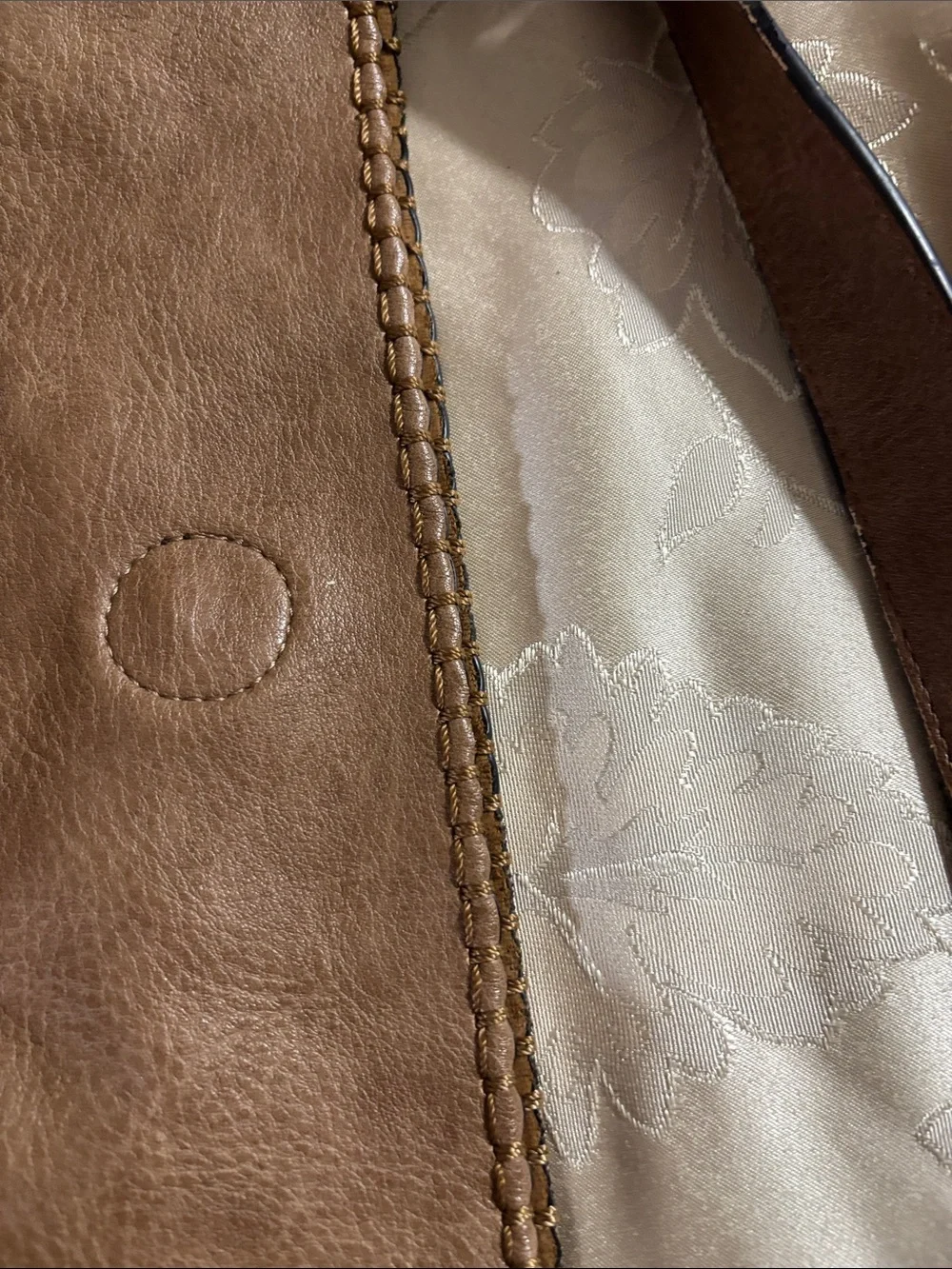 Everyday Brown Faux Leather Shoulder Bag with Dual Zip Pockets